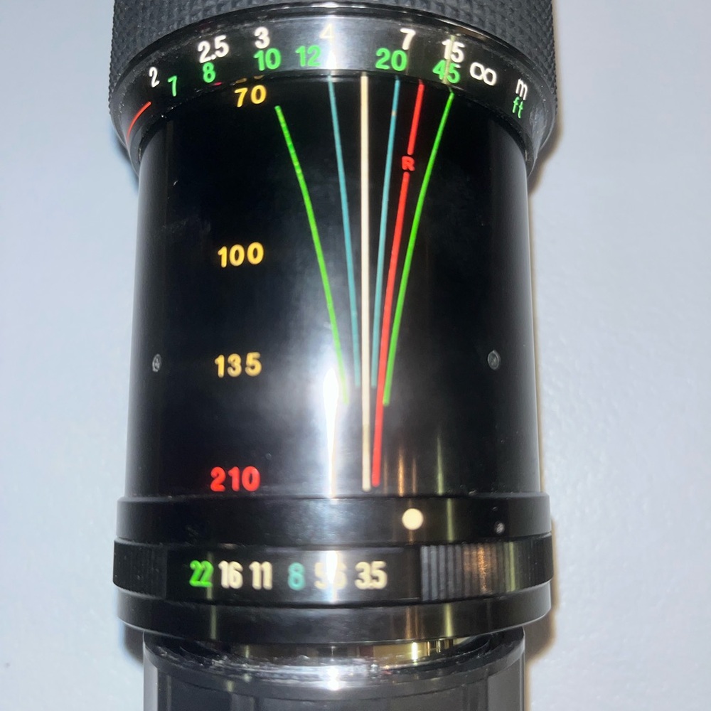 Vintage 80s Access P-MC Zoom Macro 70-210mm f/3.5 Lens w/ Case Pentax K Mount - Picture 7 of 15